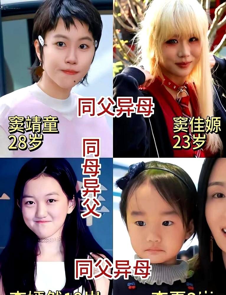窦靖童还主动拉着同父异母的妹妹窦佳嫄，跟李嫣一起玩，这画面真是绝了。王菲家这