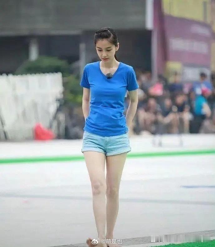 Angelababy第一次参加跑男的时候好青涩，终于明白他为什么能大吸粉了