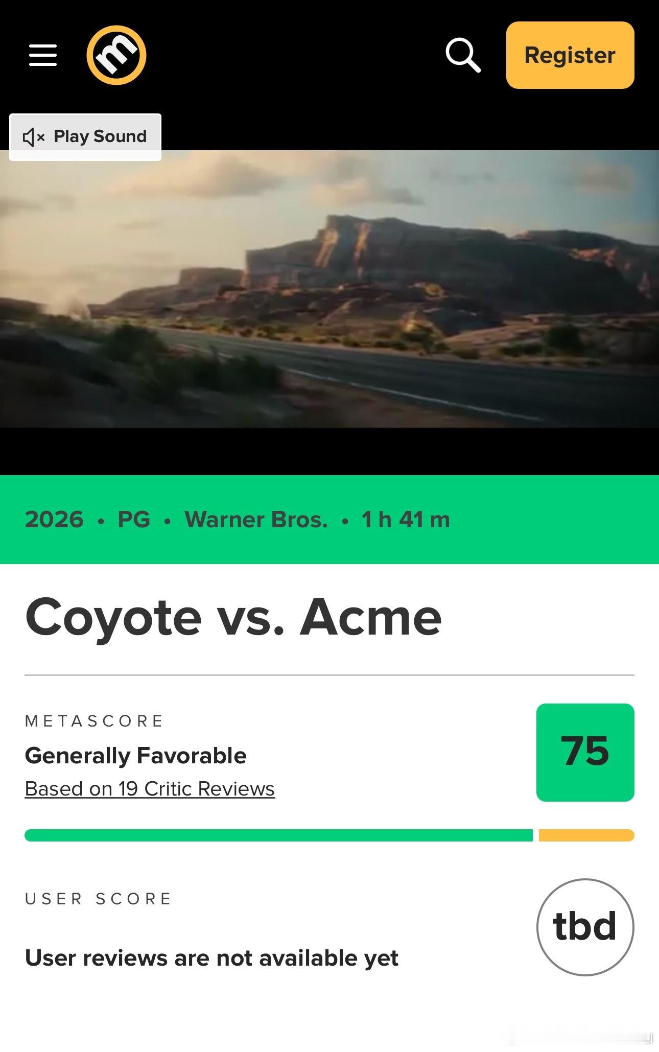 两周之后才在北美上映的《歪心狼对阵ACME》也出媒体评价了，烂番茄新鲜度95%，