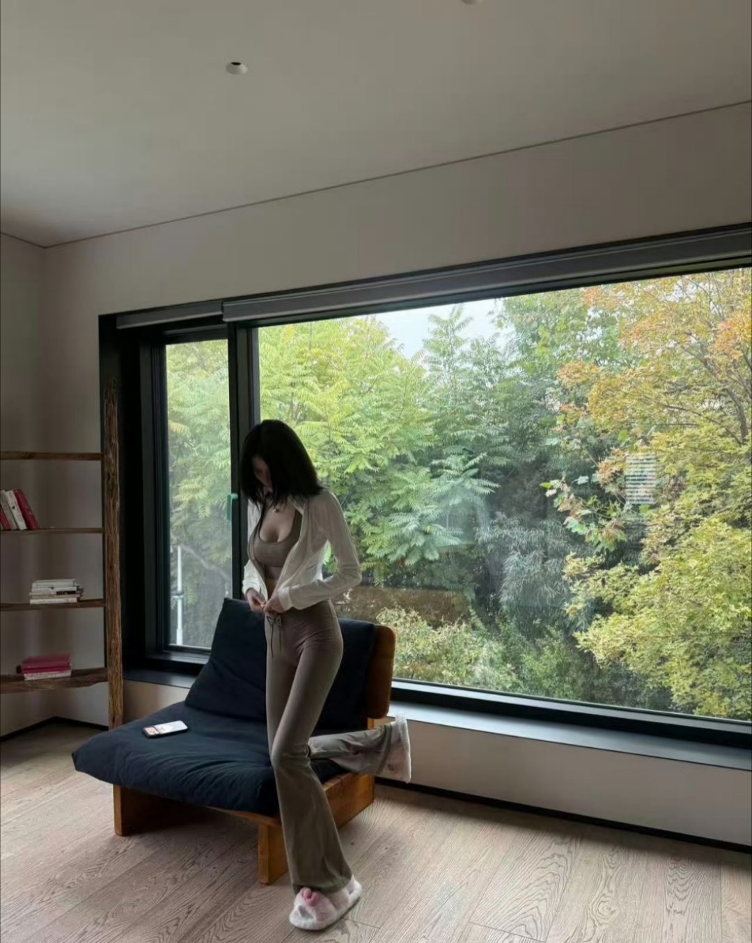 身材恢复的太快了，不愧是模特身材保持的真好！