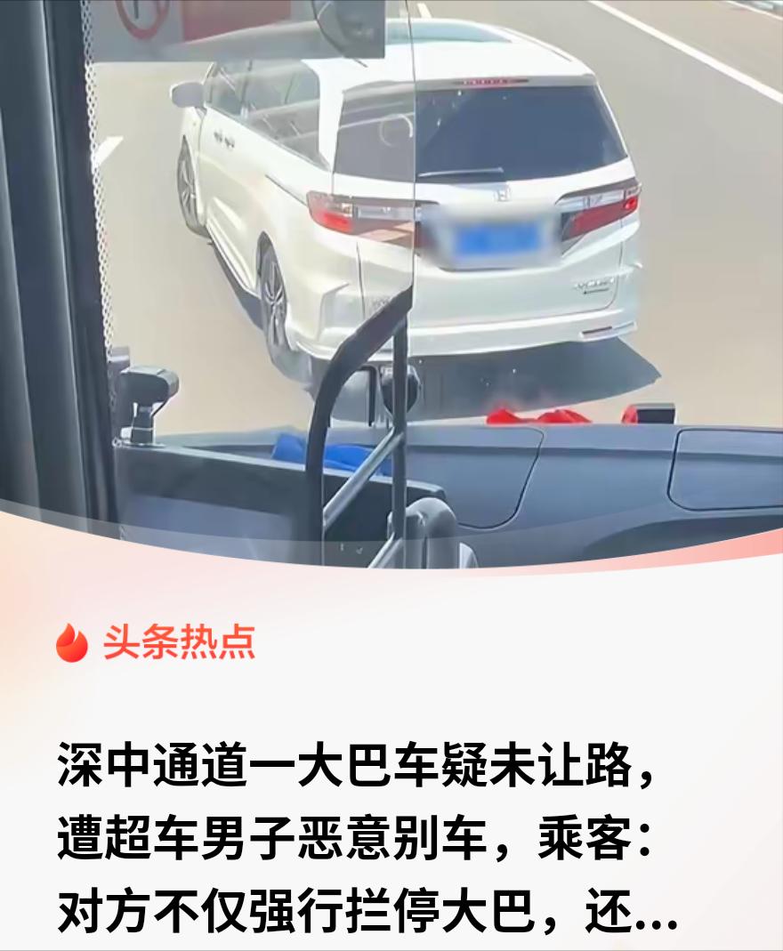 "必须严惩！"一辆载着几十人的大巴，从深圳龙岗开往澳门。刚进隧道，后方小车嫌大巴