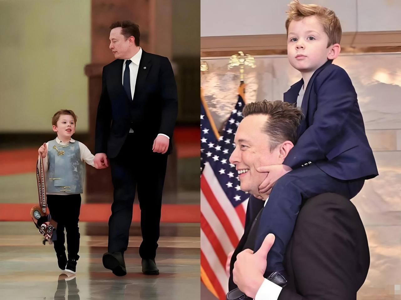 可惜了，马斯克小儿子没长高？和以前对比，怎么感觉没什么变化？这个年龄不是两年中