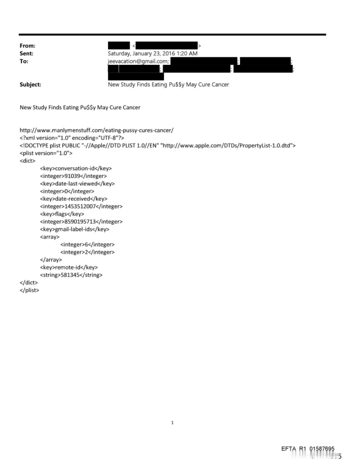 🔻美国媒体报道：爱泼斯坦档案EFTA02474835.pdf记录了一封被隐