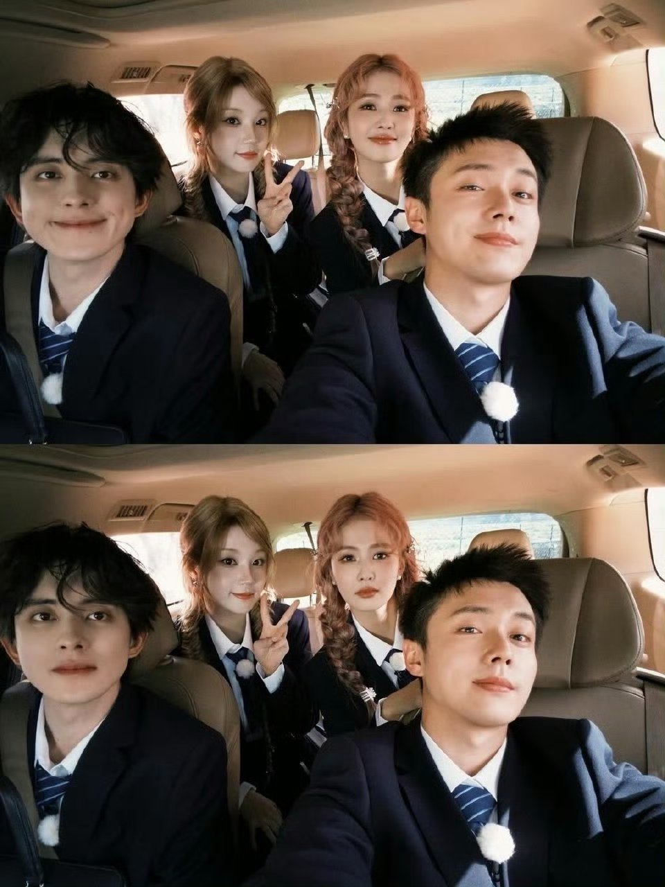 宋雨琦ins晒跑男合照我以为在拍什么青春偶像​​​