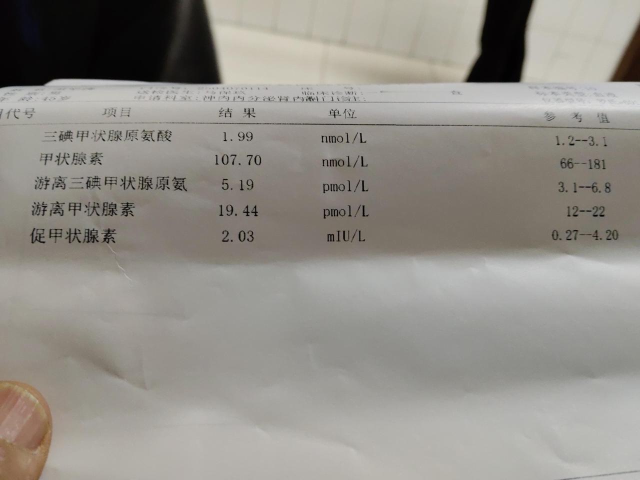 ai太强大了，是不是以后医生都用不了那么多人了。昨天去县医院做了个甲功五项检测，