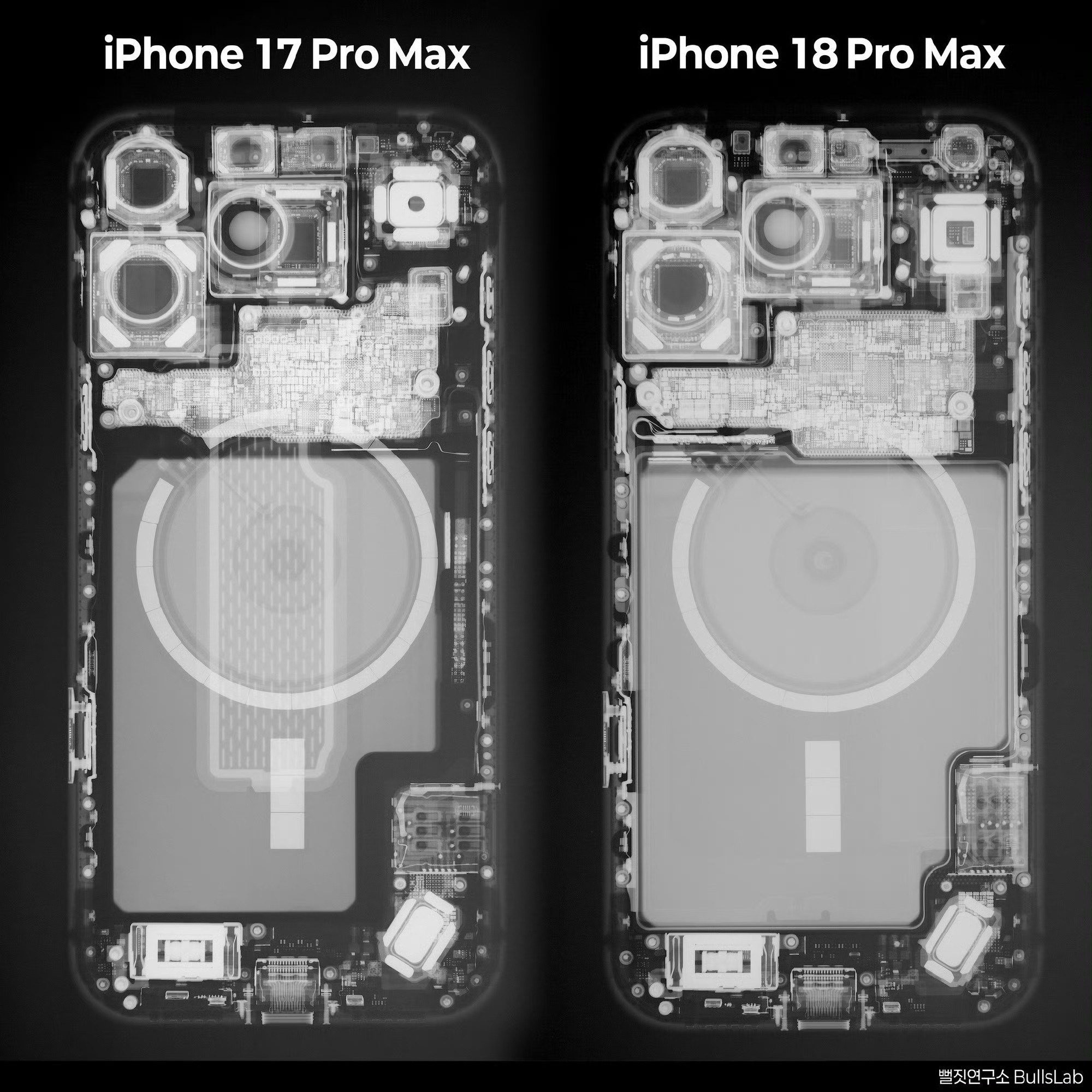 好家伙，一个手机还用上X光片了[笑着哭]iPhone17pmVSiPhone18pm果粉：做工没得说