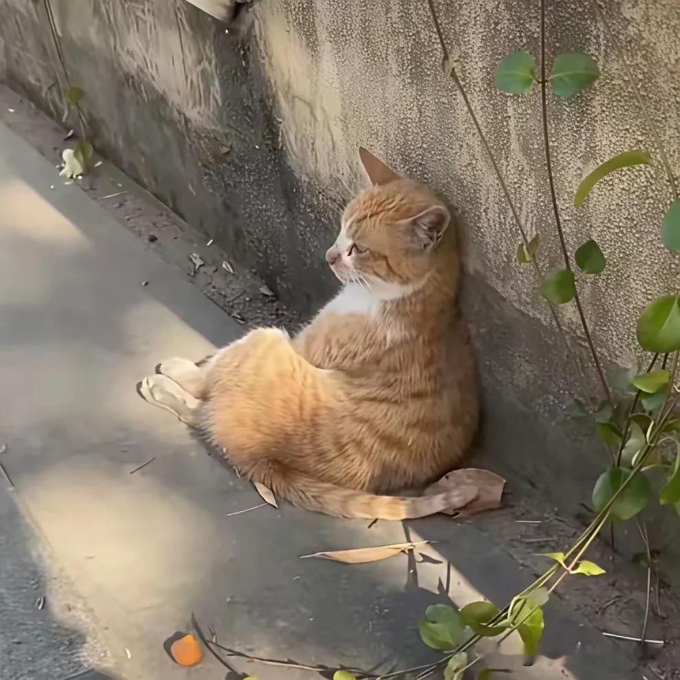 经常投喂小区的一只流浪小橘猫，有几次它偷偷跟着我到家，想让我收养它。因为天热嫌它