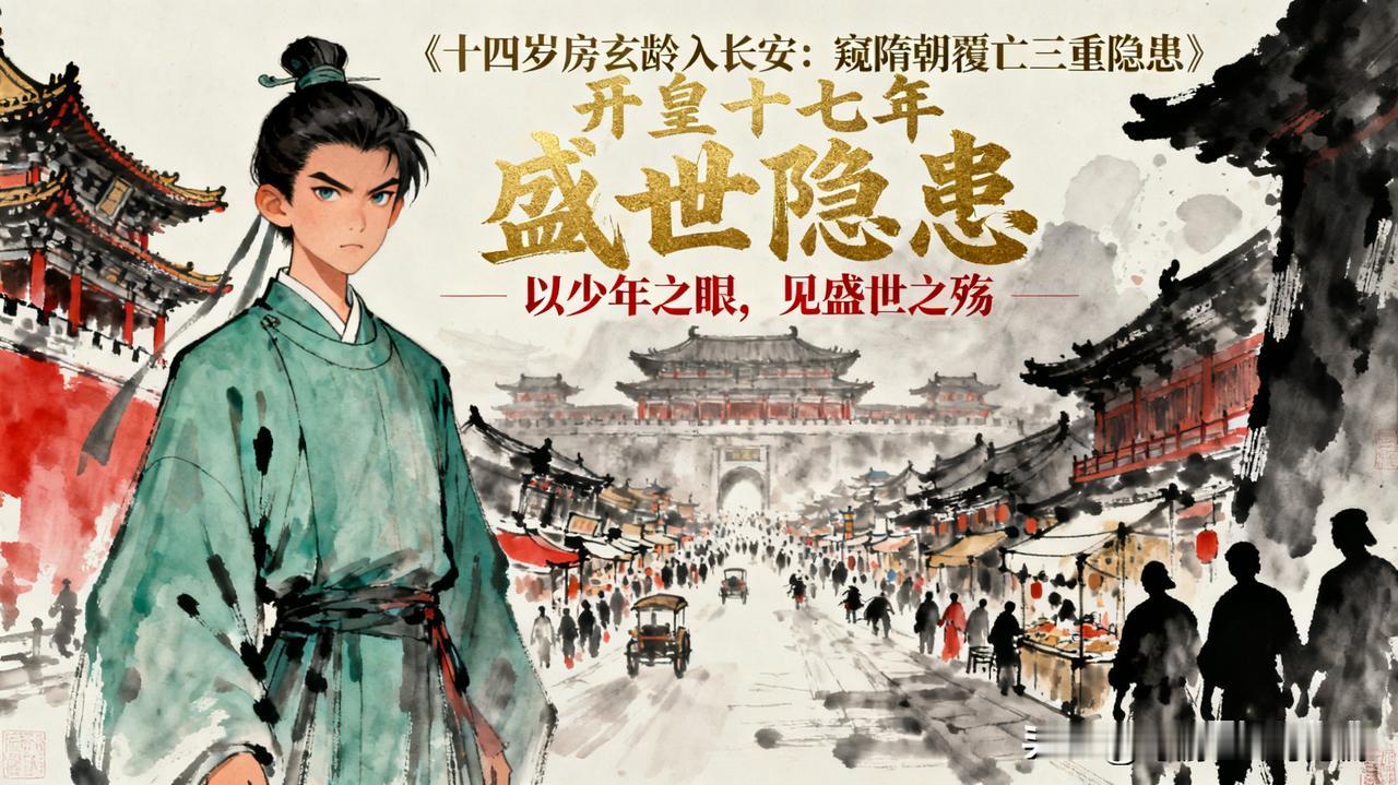 十四岁房玄龄入长安：从开皇盛世表象，窥隋朝覆亡三重隐患开皇十七年，十四岁的