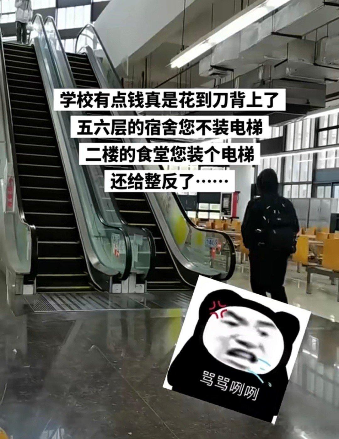 学校有点钱，真是花到刀背上了