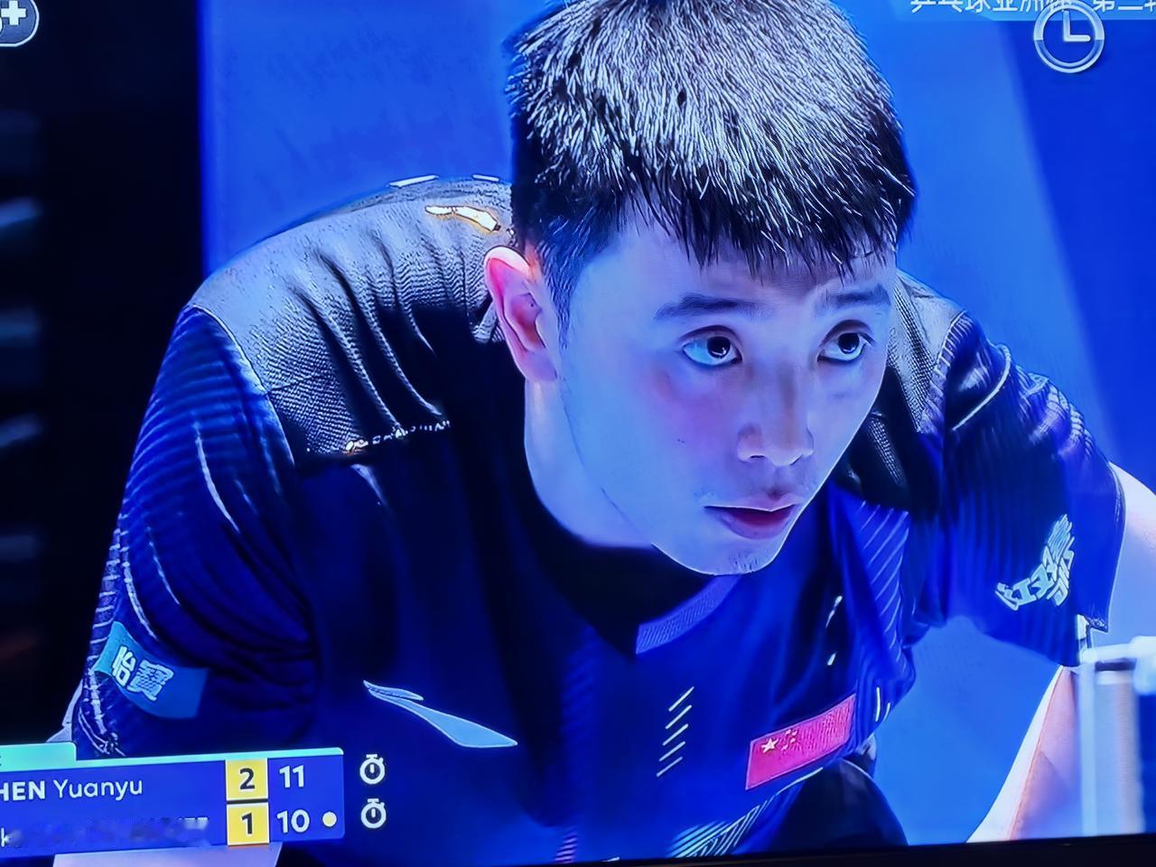 陈垣宇彻彻底底的输了。昨晚最后一战，国乒21岁世界排名第27位的陈垣