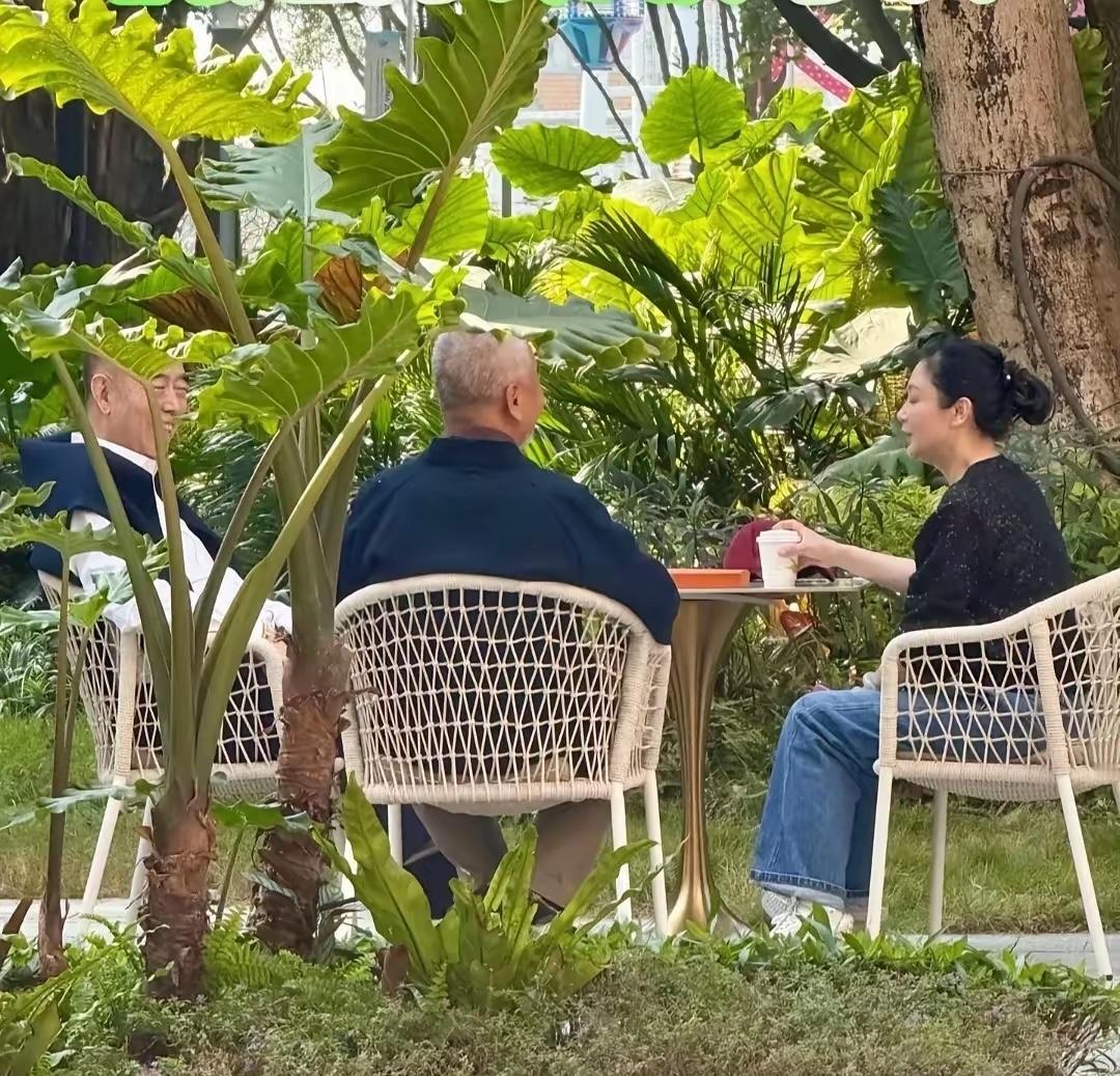 近日，陈凯歌导演带着老婆陈红在广州度假，夫妻俩与好友田壮壮相聚热聊。73岁的