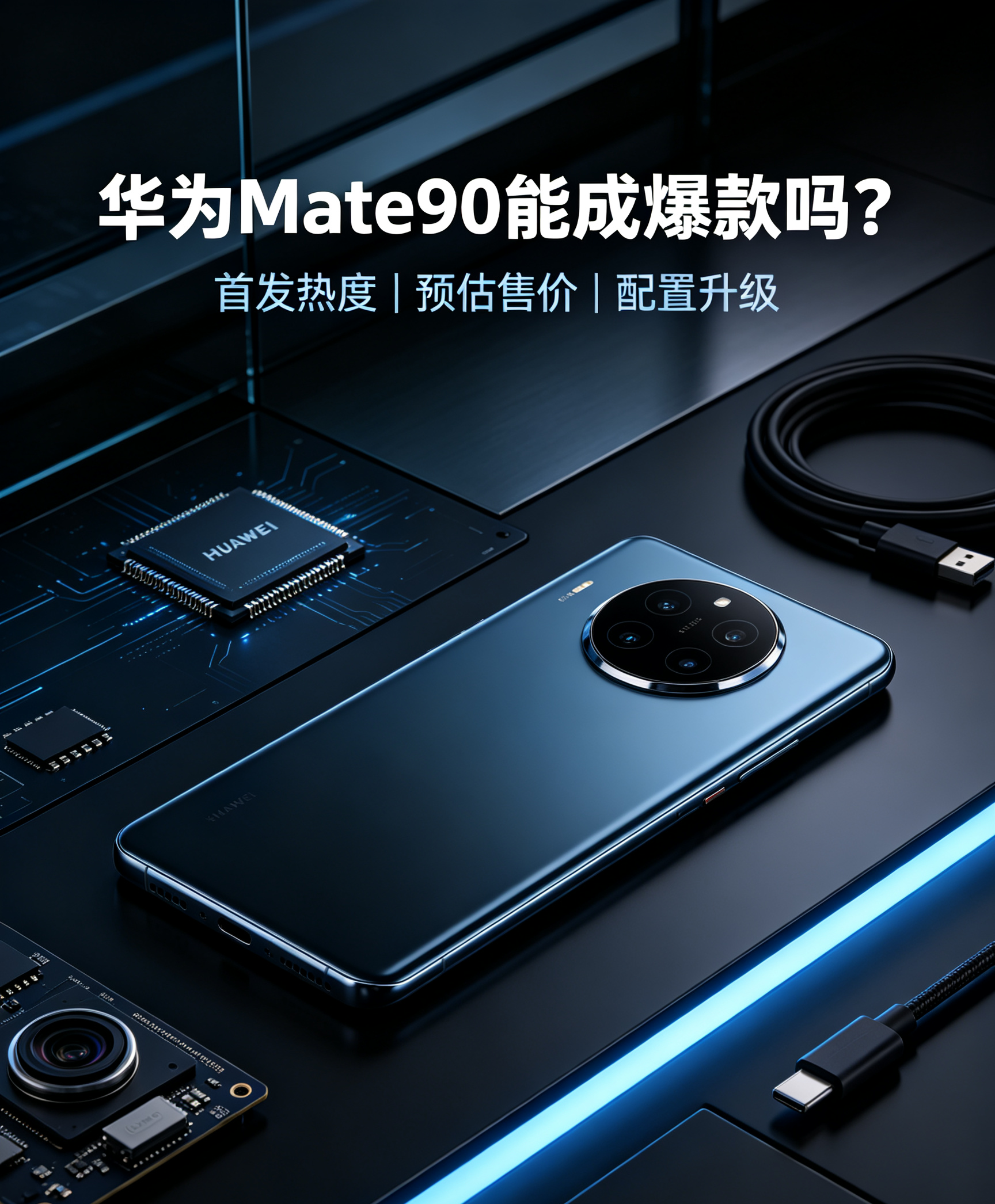 华为Mate90预定爆款？预估售价+真实实力大揭秘✅华为Mate90还没发布，全网热度已经炸锅！很多