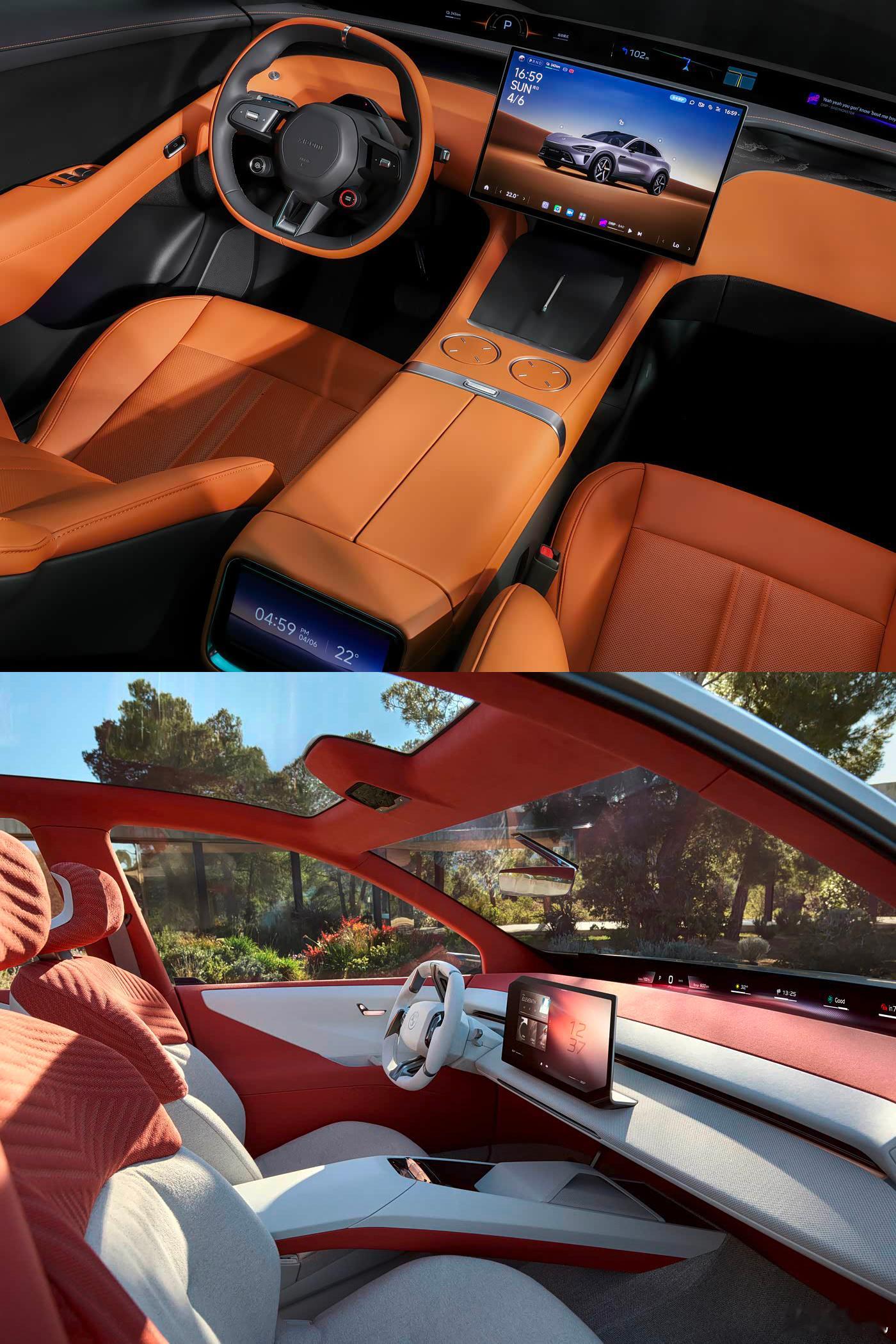 都是PHUD方案，小米和宝马两家公司的大屏却用了截然不同的设计思路。我做个小调研