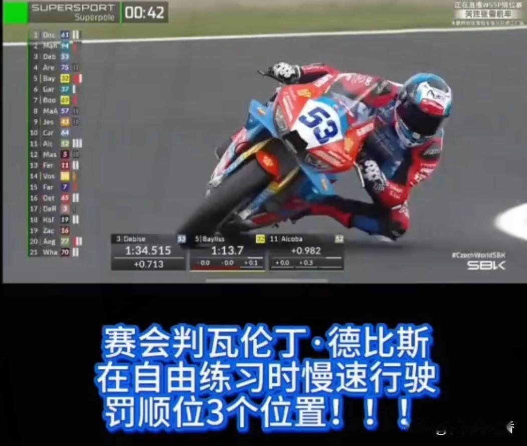 突发！捷克排位赛风云突变，德比斯痛失前三，逆袭之路难了…WSBK捷克莫