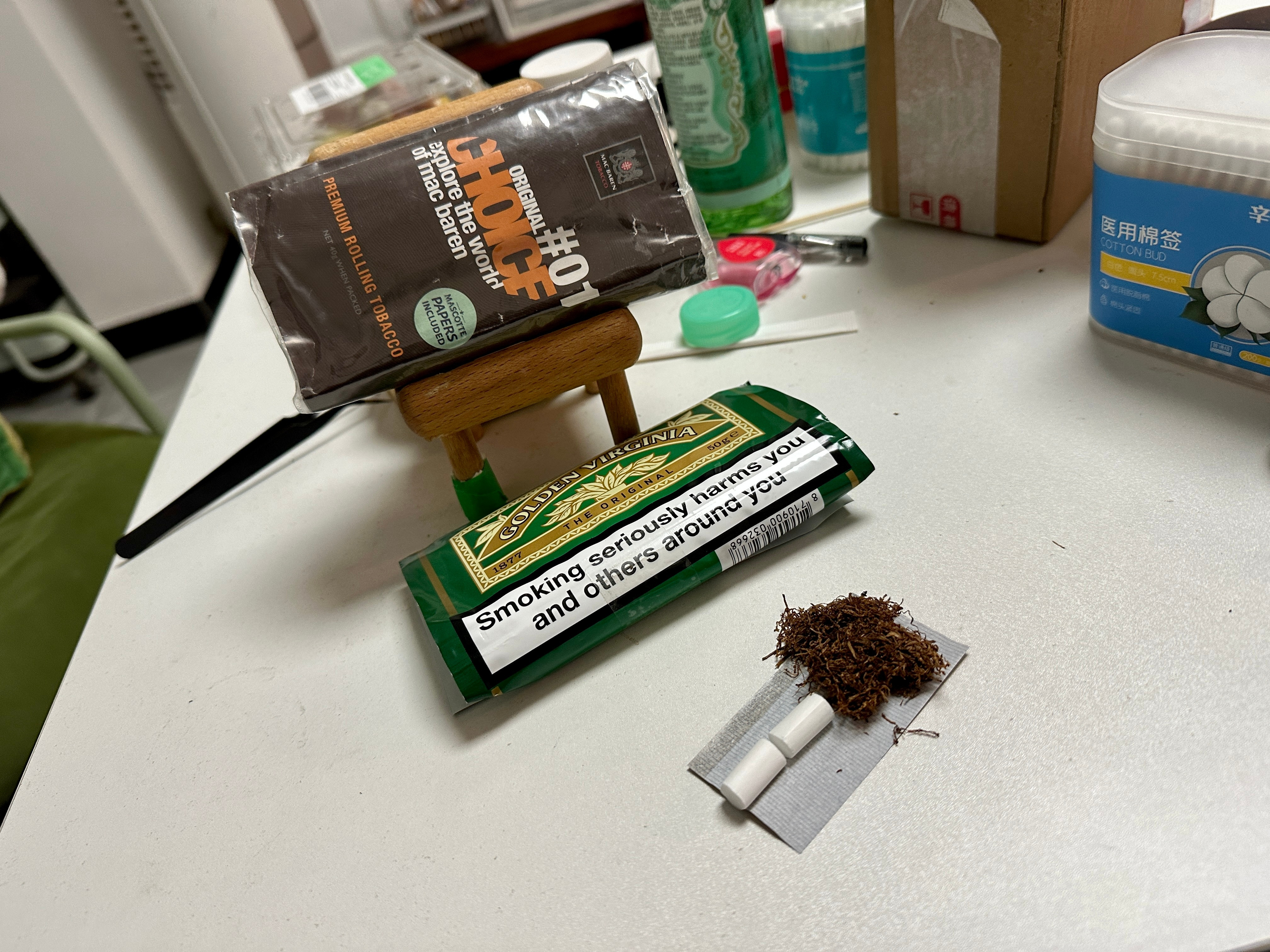 马坝和绿GV还是一如既往的不错。卷烟的人已经不如当年手稳了。