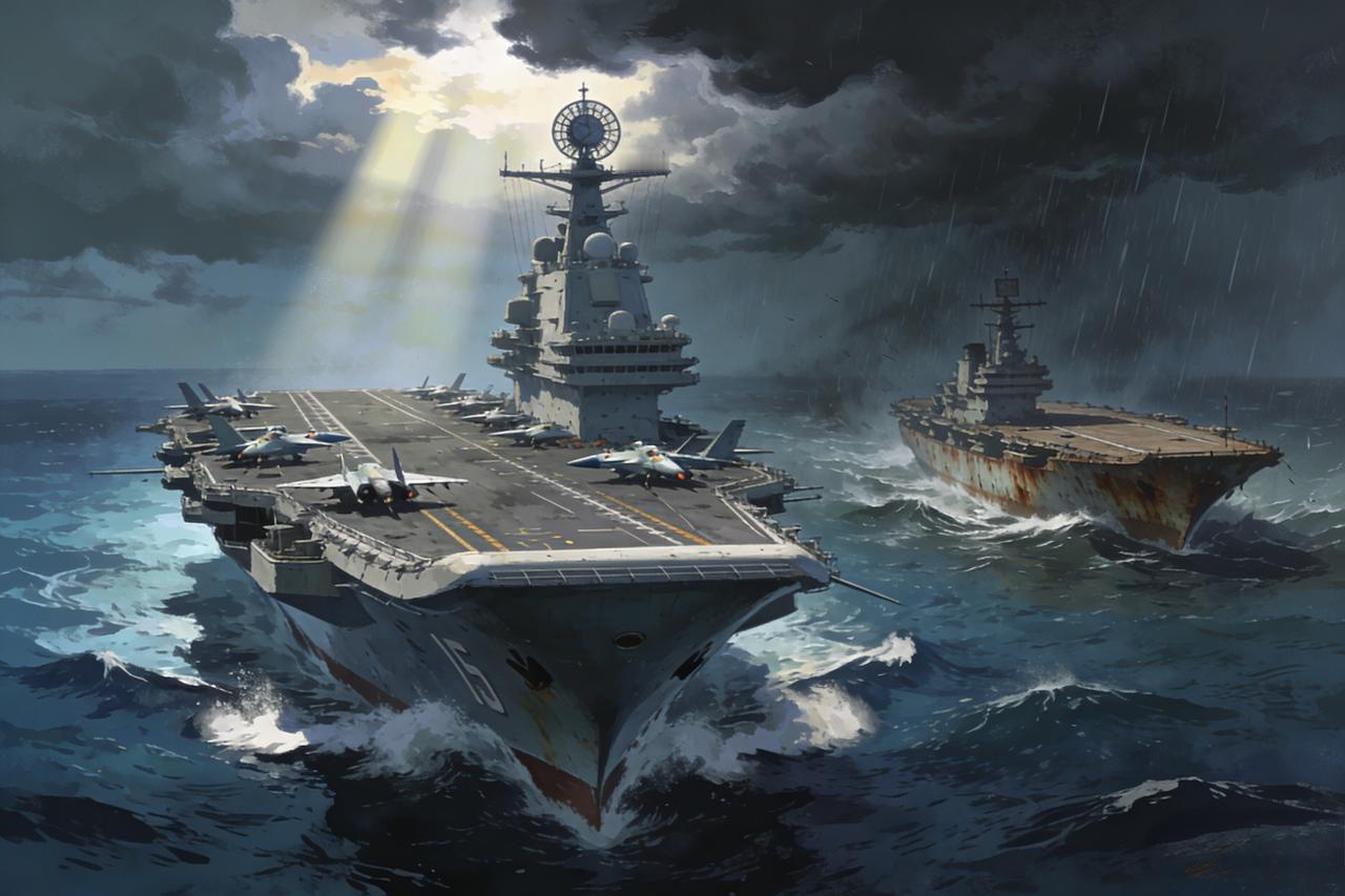 辽宁舰对加贺号，高下立见！2025年12月6日至8日，西太平洋海域上演的