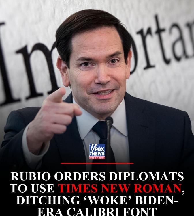 美国政府文件字体大翻盘，两党互撕背后真有猫腻？美国国务院突然发通知，所有外交官