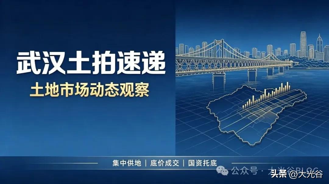 武汉6月26日土拍收官：5宗地块全部底价成交，国资托底市场趋稳6月26日，武