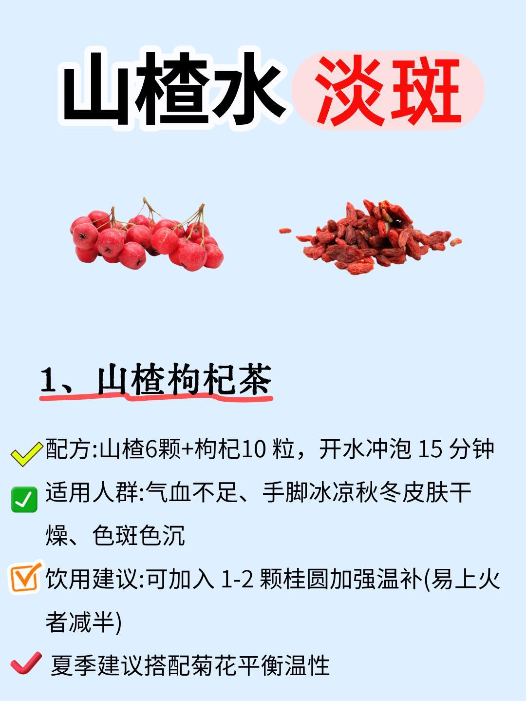 超实用！山楂水淡斑，效果杠杠滴|​​​