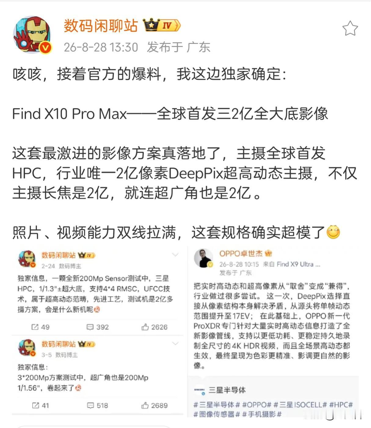 疯了疯了，绿厂彻底疯了！你们见过6亿像素的手机吗？[捂脸哭]OPPOFind