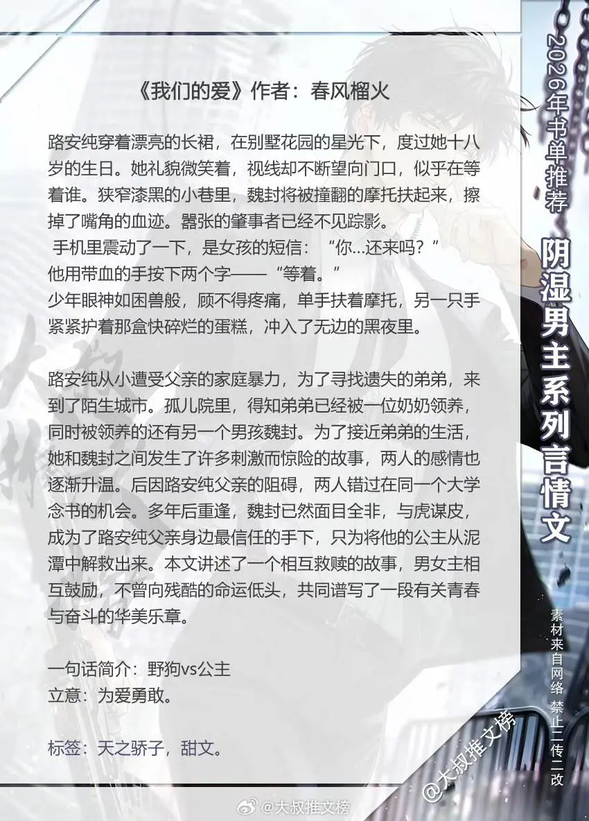 最近好吃阴湿男这口啊~都是些超绝的好文，炒鸡好看~姐妹们凭喜好随意入啦...