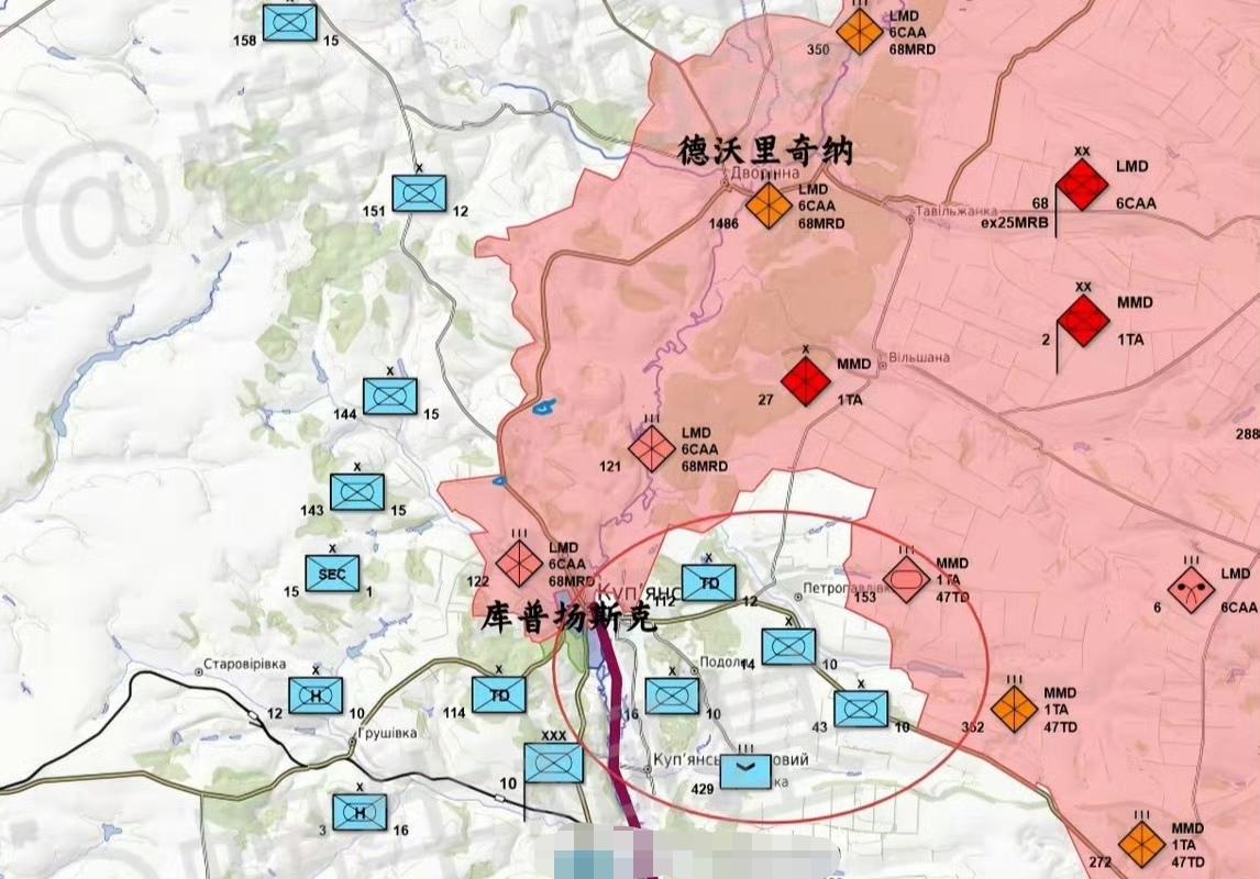 乌军三个旅被合围，当地时间10月7日18时消息，战场在奥斯基尔河东面，乌军第10
