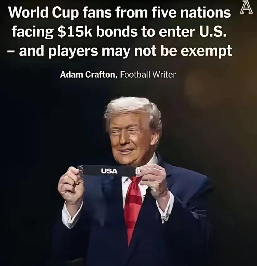 脸都不要了！特朗普借世界杯薅全球羊毛，天价签证押金吃相太难看见过不要脸的，