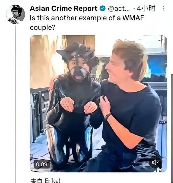 亚洲女性在欧洲白人面前扮宠物狗！大连工业大学女学生李某，也差不多是这种情况吧？