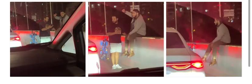 上海交警通报！高架上比耶的外国人，处理结果来了！11月11日，上海晚高峰，两名