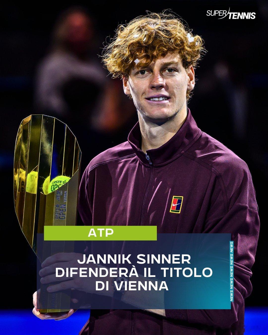 官宣：辛纳将出战ATP500维也纳站🗓️这位世界第一打完北京、上海两站亚洲赛