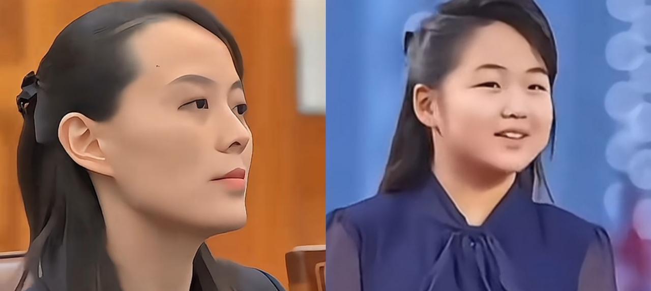 发现没有，小姑娘和姑姑，梳着同样的发型，把一绺头发拢到头顶，然后用漂亮的发卡别起