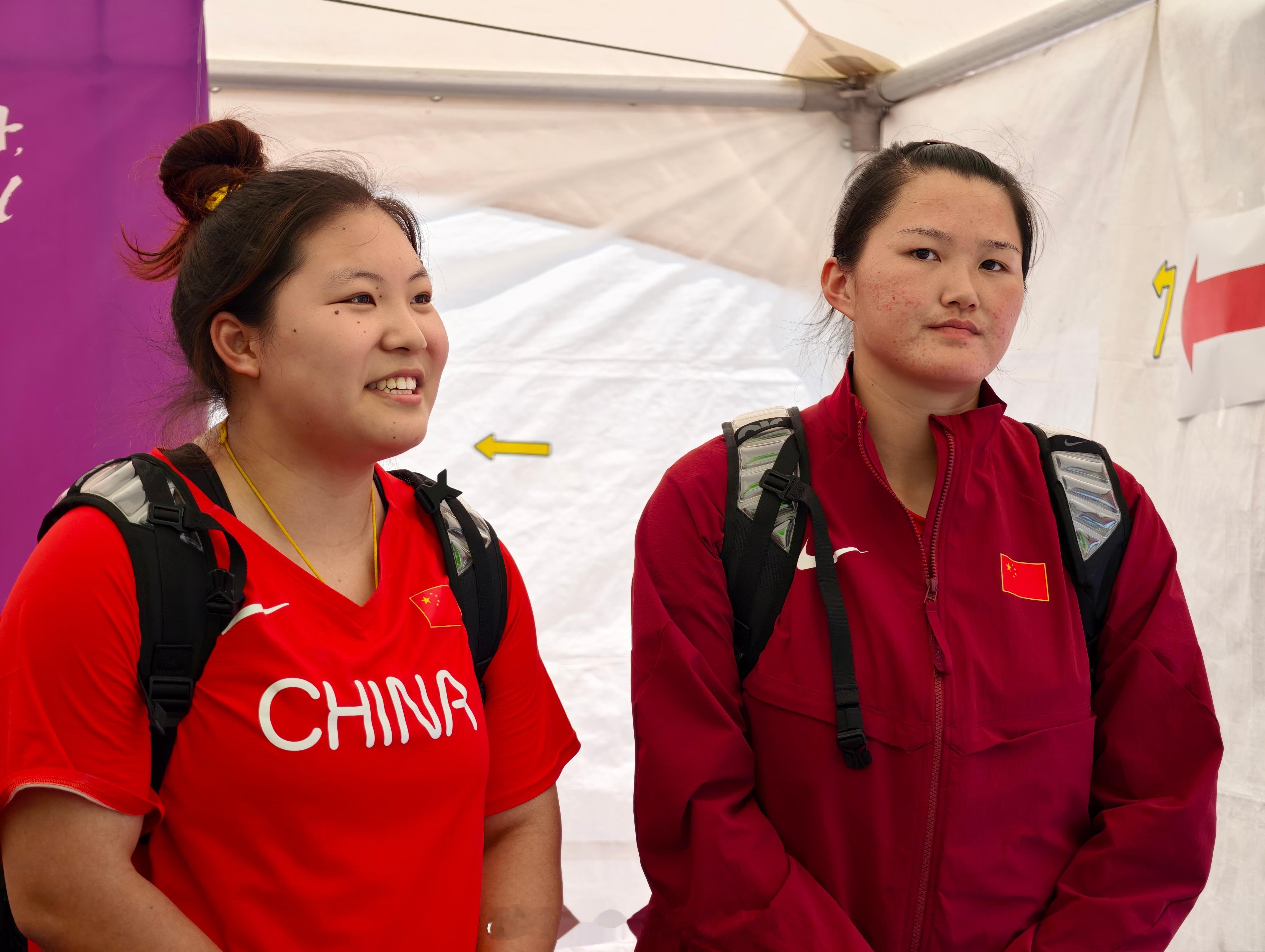 吉莉72米98，李江燕69米13，2025亚洲田径锦标赛女子链球赛场包揽金银牌