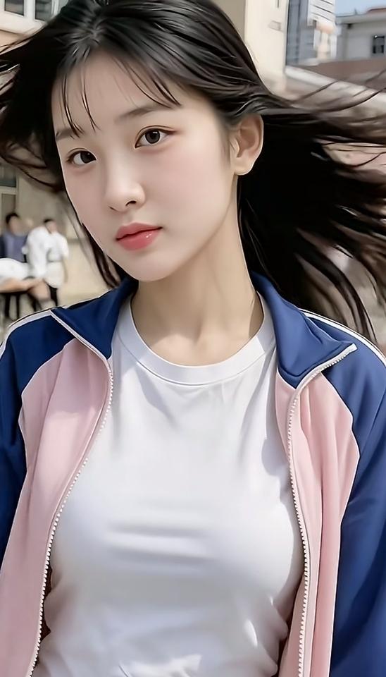什么样的女生让人一见难忘?青春洋溢的校园时光，随风飘扬的秀发，少女心满满的一天