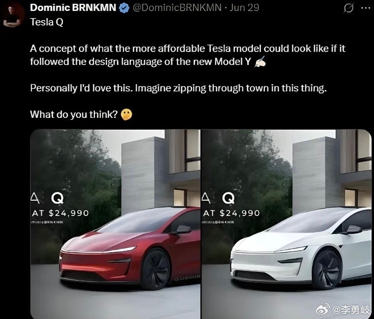 15万的特斯拉Model2即将问世？谁将会瑟瑟发抖2025年初，特斯拉全新入门