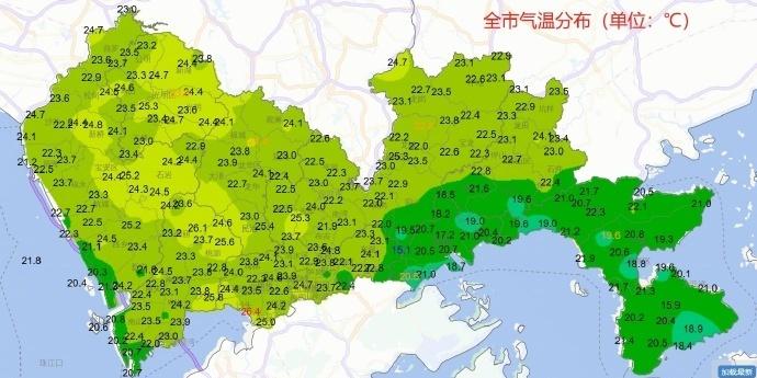 气温回升午后气温继续回升，目前深圳市大部分地区气温在22℃—24℃，天气总体舒适