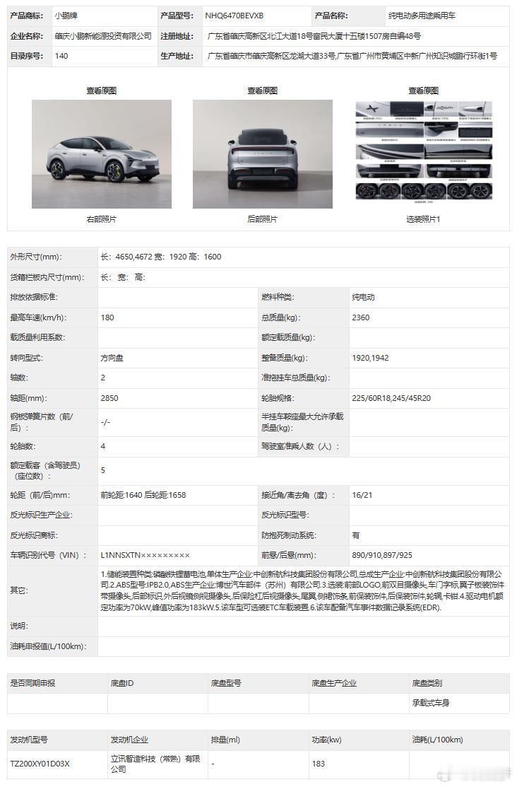 小鹏MONASUV，命名L03，不是之前大家猜的D03，看到大家都在讨论尾部造