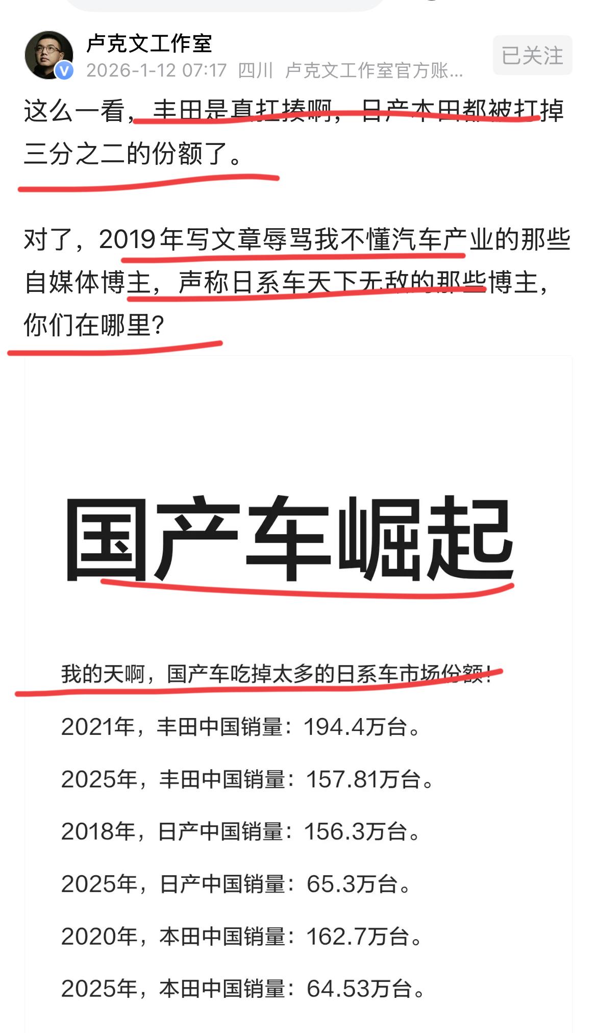 想当年，丰田，本田两大巨头横行国内汽车市场！！20年前，我记得在广州，有位做销售