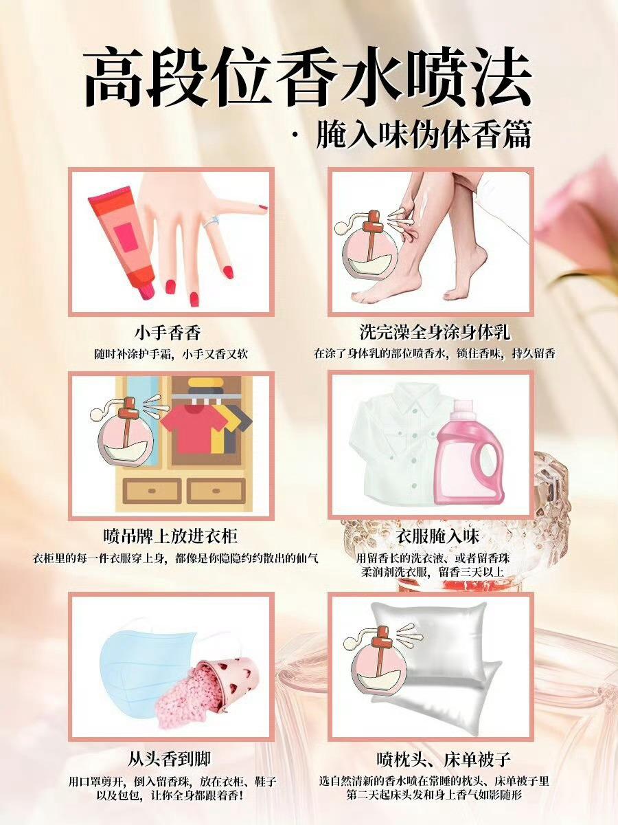 终于有人把香水喷法讲清楚了