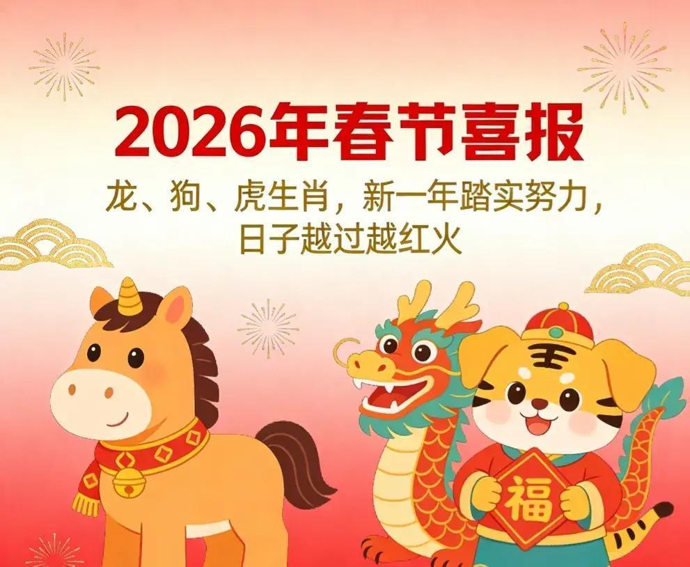 2026年春节刚过，属龙、属狗、属狗这三类人日子开始不一样了——过去一年咬牙扛过