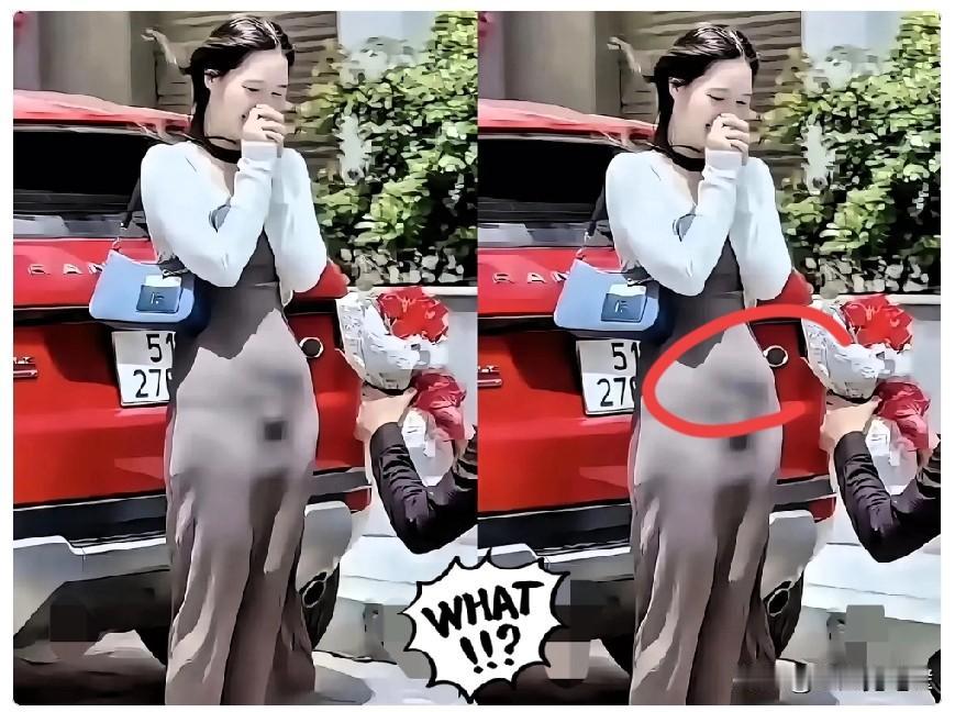 “男生刚跪下，女生还没开口，围观的人先盯她肚子。”天呐，现在的求婚都变