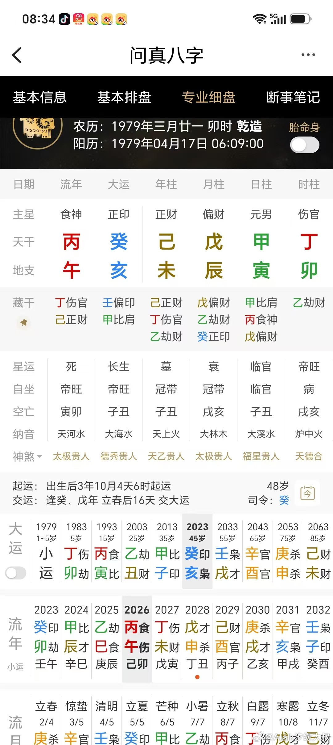 身价千万级！甲木生辰月，地支方局寅卯辰，日主过旺，喜起时透丁火，使其财星年月皆为