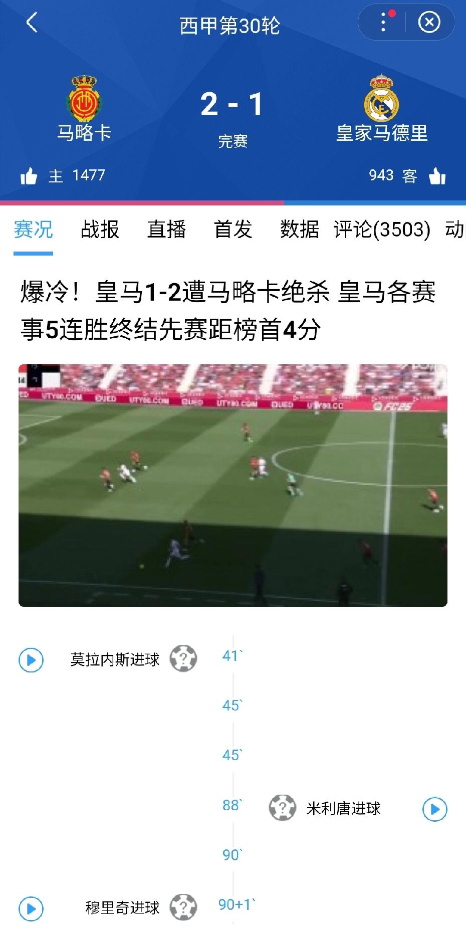 姆巴佩回来了，贝林厄姆也回来了，但是皇马便秘了……1-2不敌保级队，皇马彻底放弃