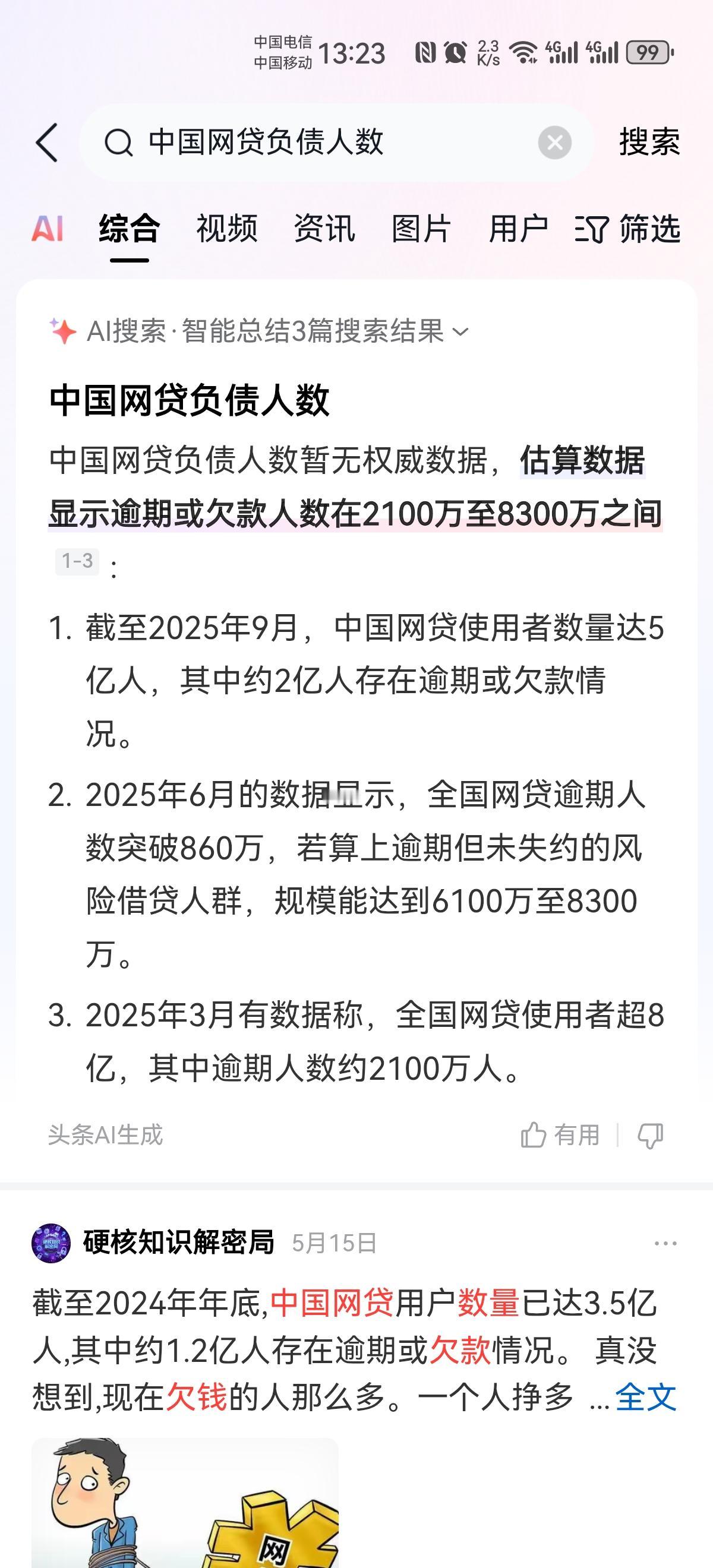 作为销售老油条，我有话要说，我国网贷人员数量竟然达到5亿人，这数据太吓人了吧，