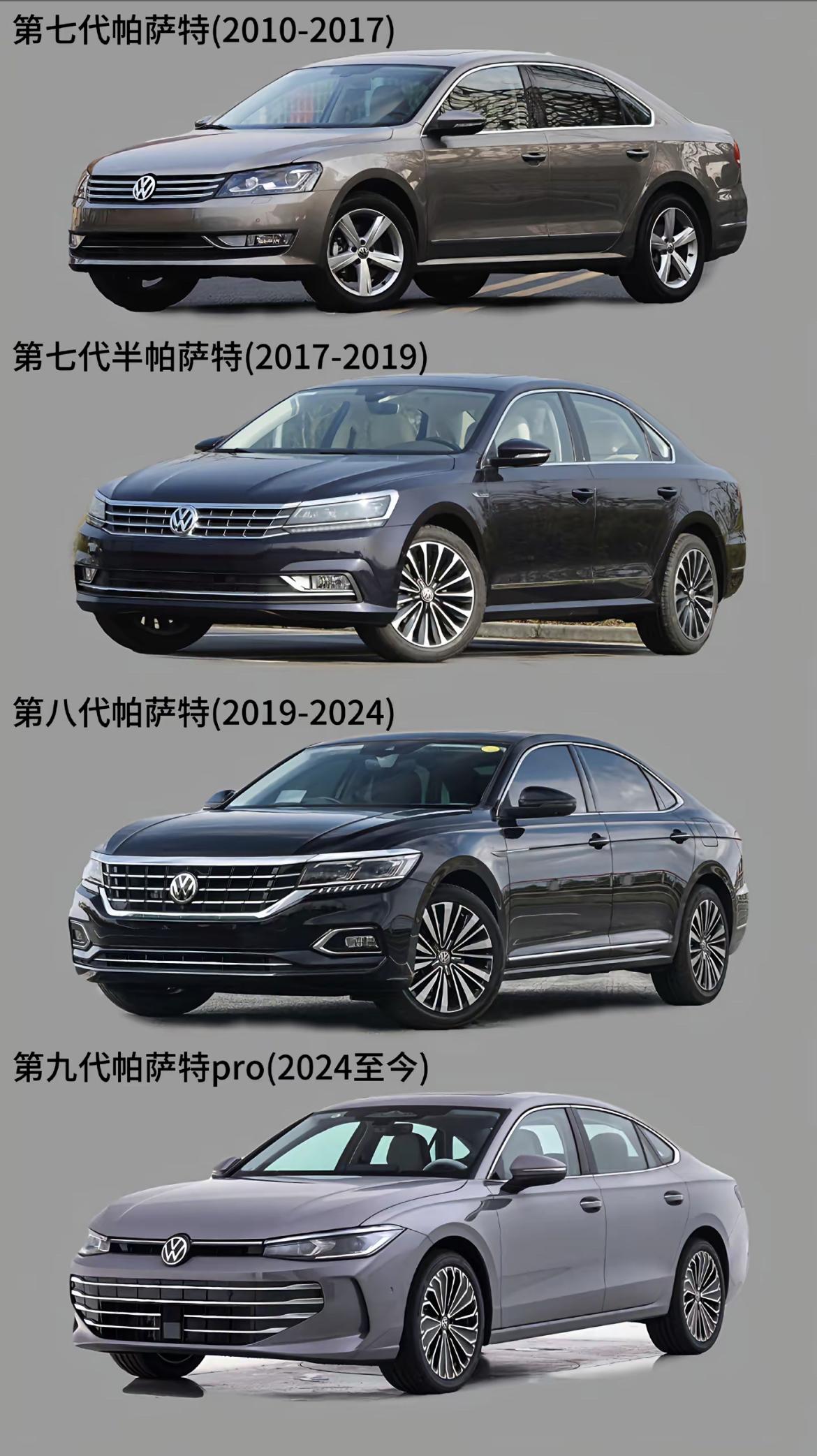 盘点帕萨特历代车型变化