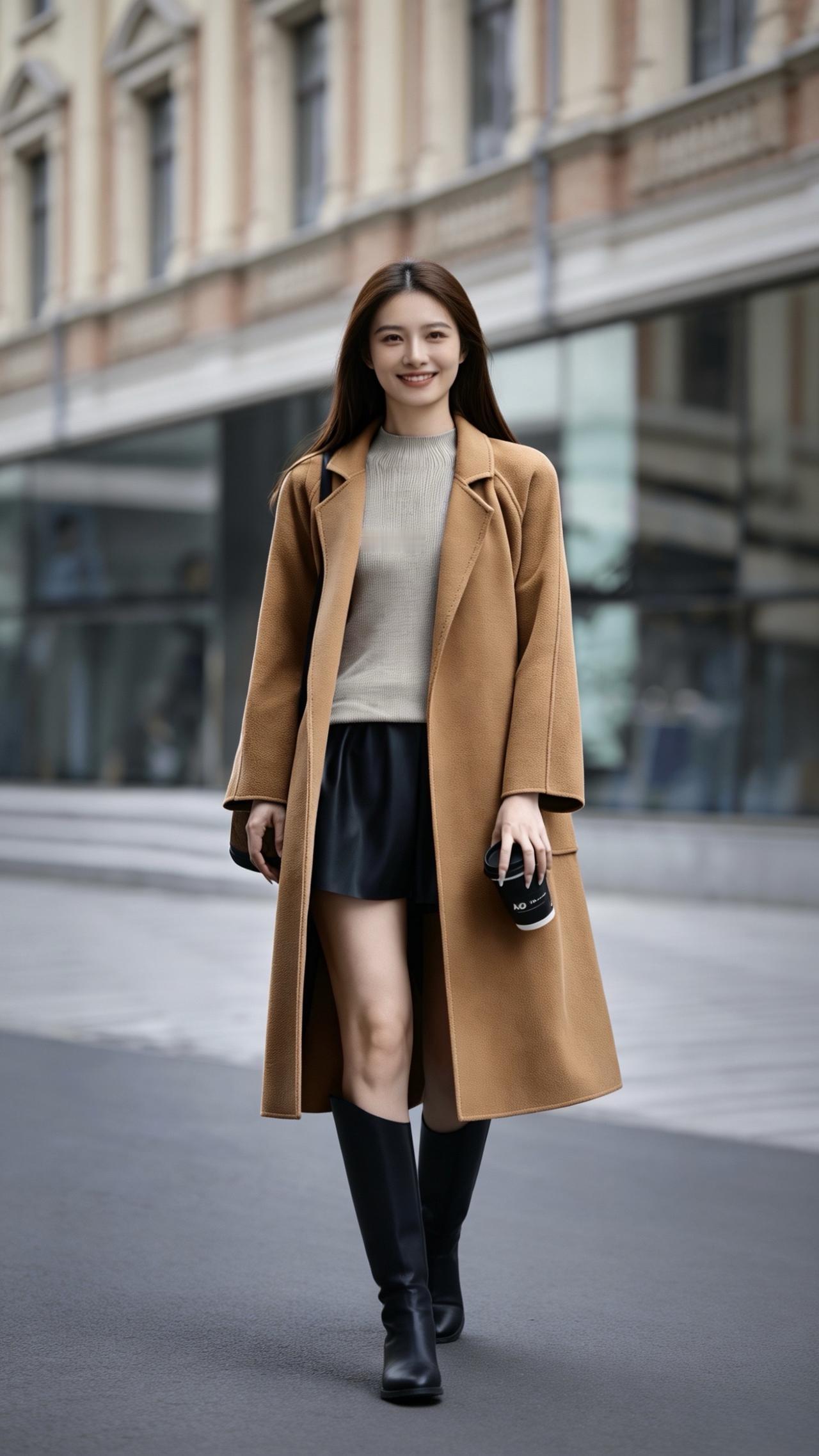 长款大衣小个子大衣用不同职业风格打开过年穿搭姐感穿搭我的舒适区罢了新春战