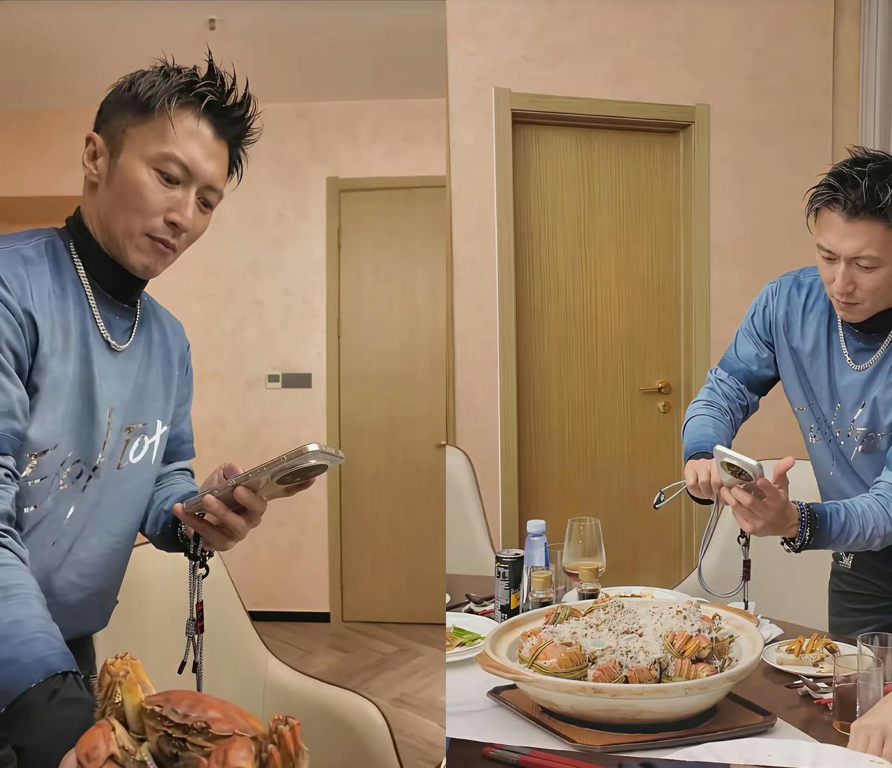 原来谢霆锋是真·荣耀Magic8Pro粉丝，手机壳、手机挂绳都用上了，压根不是