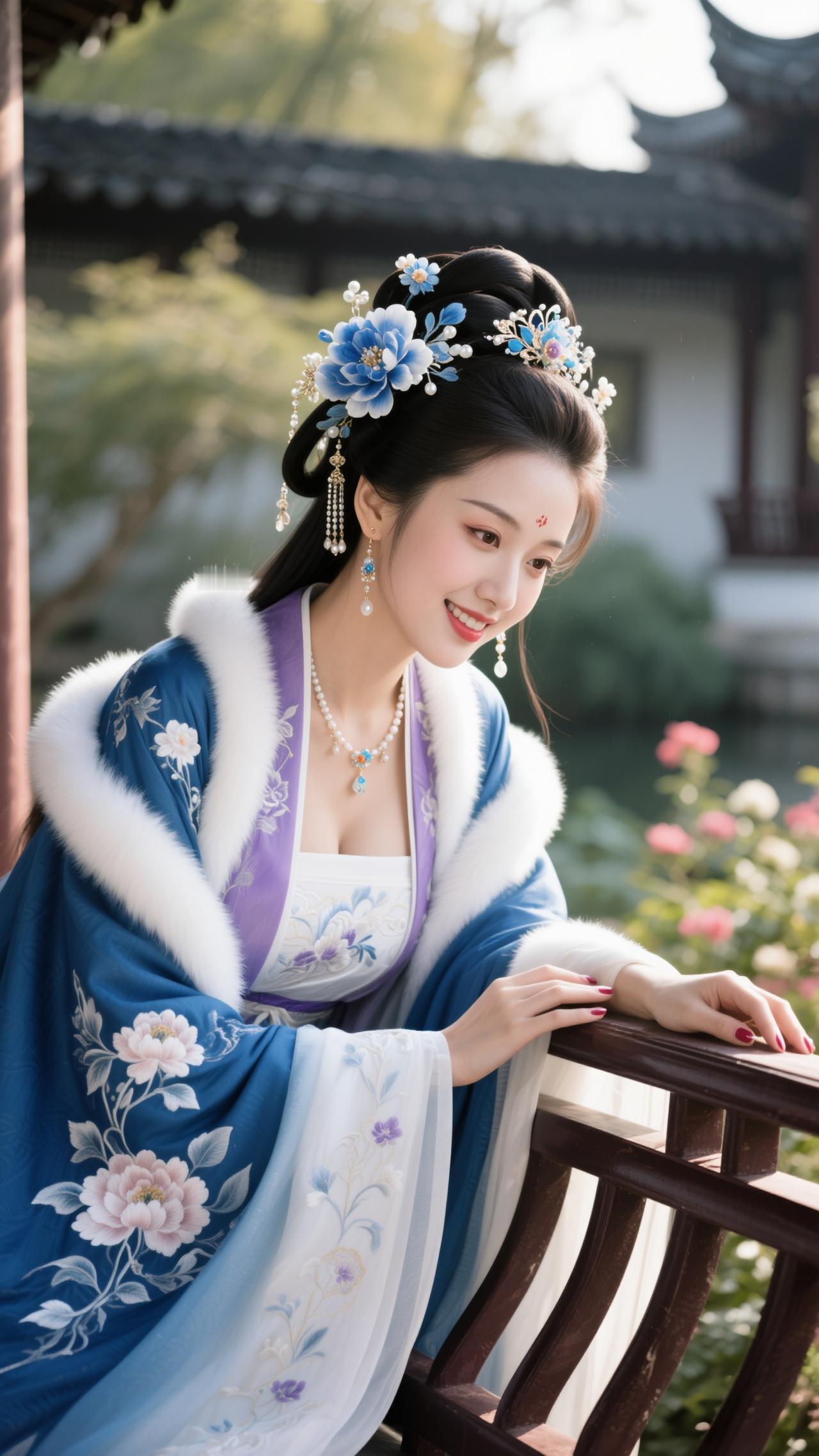 亭边一倚，连风都变温柔了！优雅气质汉服写真原创古风计划国风古韵古装鹧鸪