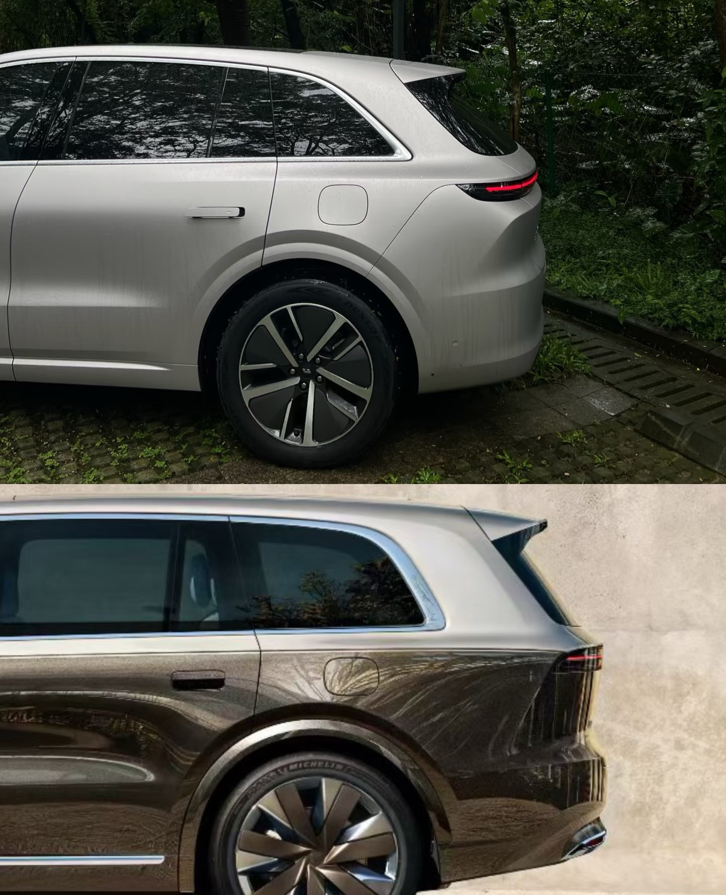 0寸没有对比就没有伤害理想L9新款22寸轮毂一出来，老车主真的又爱又恨！看新轮