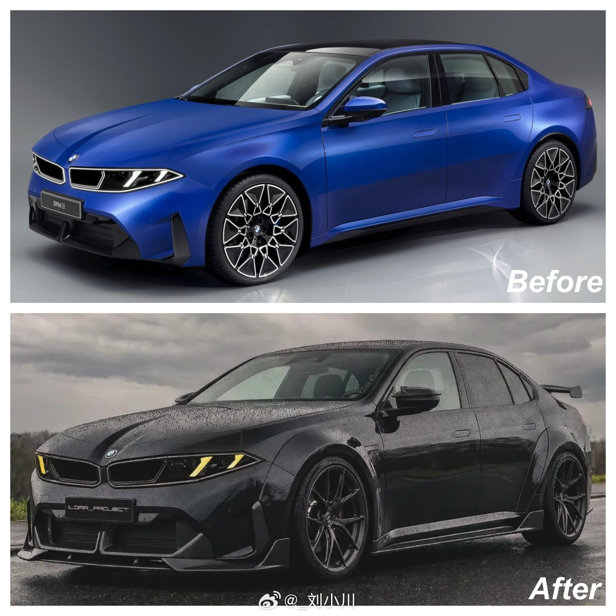 全新一代宝马i3改装案例以前总说：“宝马不改，不如推下海”，全新一代宝马i3