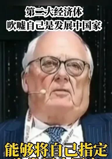 怪不得我们一直是发展中国家，原来做发展中国家有这么多好处。这个西方老头子说：中